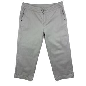 Woolrich Pants Womens 6 Capri Stone Denim Stretch Mid Rise Outdoor Hiking